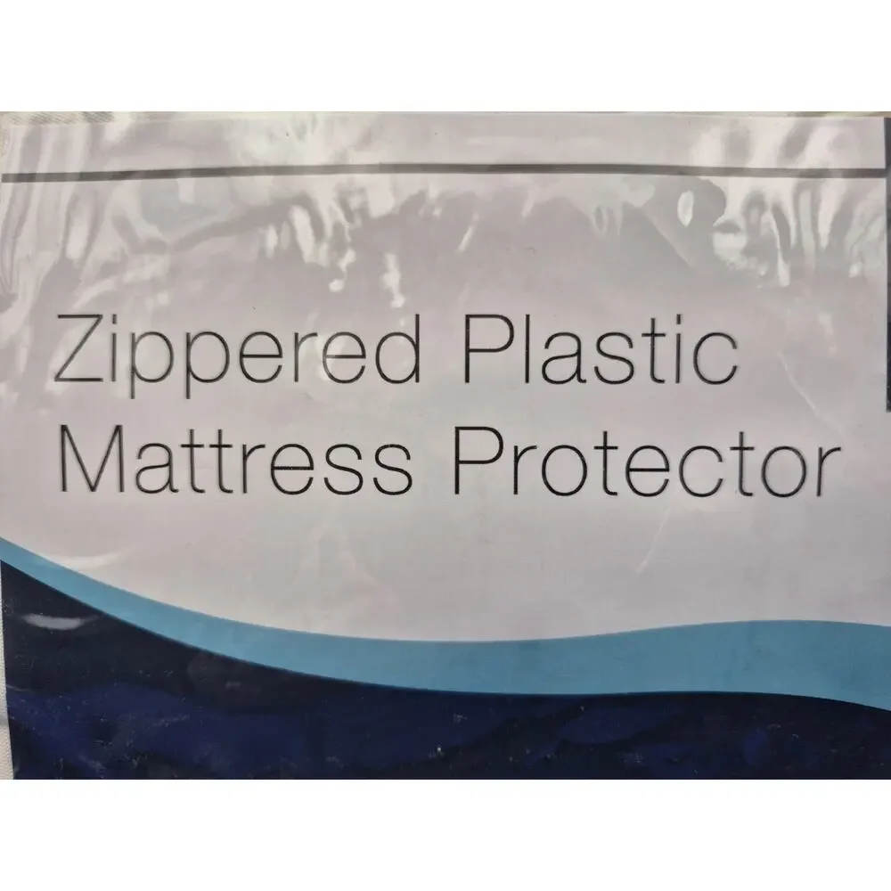Zippered Plastic Twin Mattress Protector Hypoallergenic Waterproof DMI
